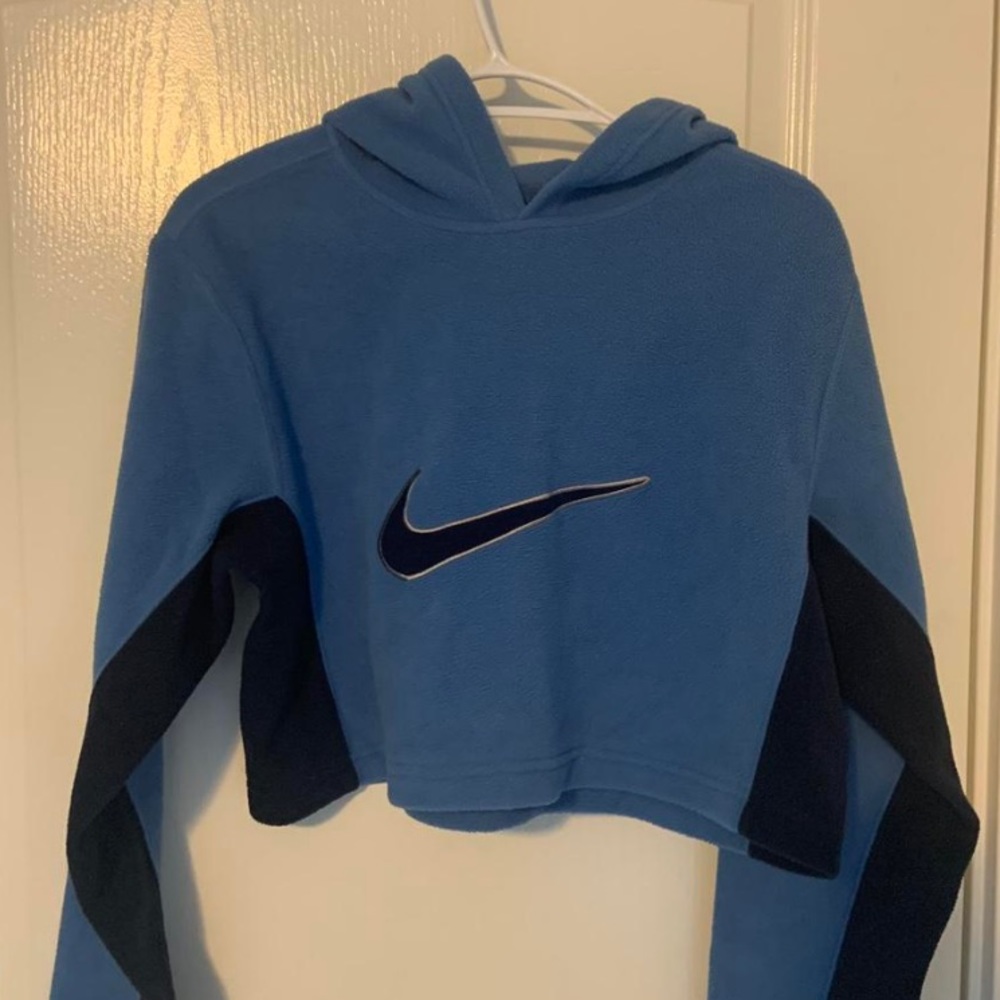 NIKE VINTAGE REWORKED CROPPED HOODIE
